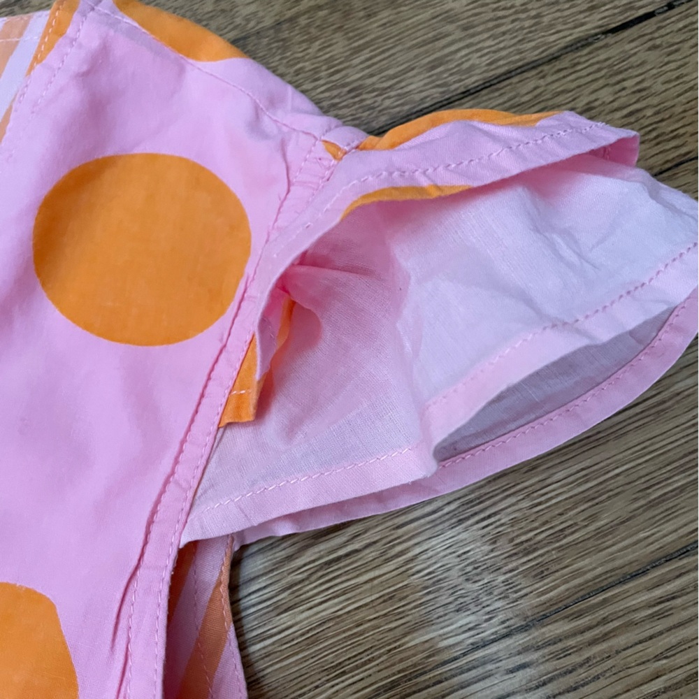 OILILY girls edgy fun dress size 10 haute couture summer euro 116 pink orange - Picture 4 of 8